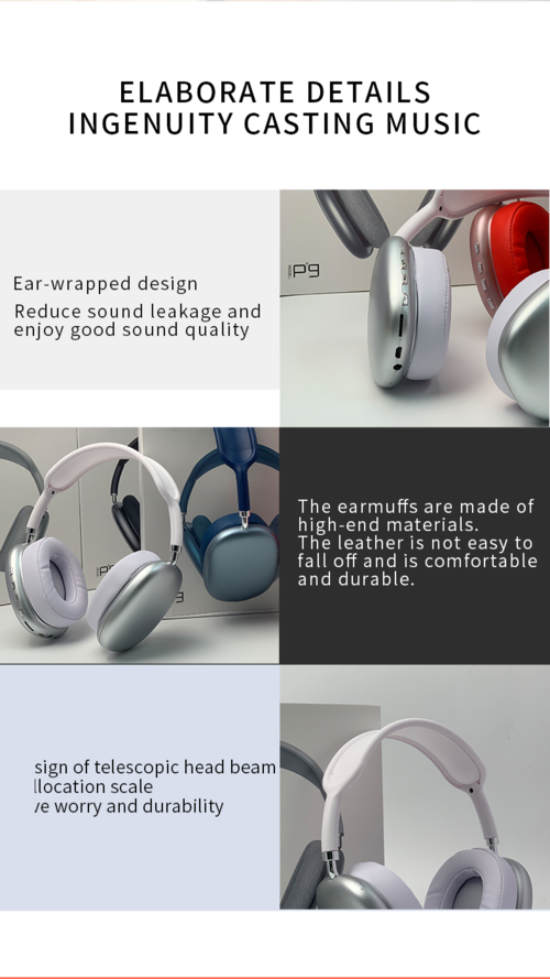 Casque sans fil Bluetooth stéréo